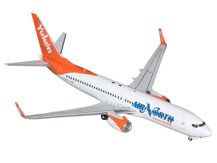 Boeing 737-800 Commercial Aircraft "Air North" (C-FNYA) White with Orange Tail "Gemini 200" 1/200 Diecast Model by GeminiJets image 2