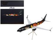 Boeing 737-900ER Commercial Aircraft "Alaska Airlines - Our Commitment" Black with Graphics "Gemini 200" Series 1/200 Diecast Model Airplane by GeminiJets image 3