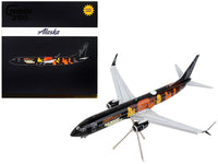 Boeing 737-900ER Commercial Aircraft with Flaps Down "Alaska Airlines - Our Commitment" Black with Graphics "Gemini 200" Series 1/200 Diecast Model Airplane by GeminiJets image 3