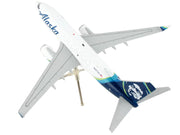 Boeing 737-700BDSF Commercial Aircraft "Alaska Air Cargo" White with Blue Tail "Gemini 200" Series 1/200 Diecast Model Airplane by GeminiJets image 2