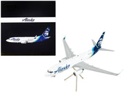 Boeing 737-700BDSF Commercial Aircraft "Alaska Air Cargo" White with Blue Tail "Gemini 200" Series 1/200 Diecast Model Airplane by GeminiJets image 4