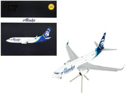 Boeing 737-700BDSF Commercial Aircraft with Flaps Down "Alaska Air Cargo" White with Blue Tail "Gemini 200" Series 1/200 Diecast Model Airplane by GeminiJets image 4