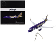 Embraer ERJ-175 Commercial Aircraft "Alaska Airlines/Horizon - University of Washington Huskies" (N662QX) Purple with Gold Tail "Gemini 200" Series 1/200 Diecast Model Airplane by GeminiJetsG2ASA1287 image 3