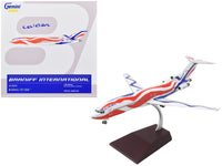 Boeing 727-200 Commercial Aircraft "Braniff International Airways - Calder Bicentennial Livery" White with Red and Blue Stripes "Gemini 200" Series 1/200 Diecast Model Airplane by GeminiJets image 2