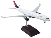 Airbus A330-300 Commercial Aircraft "Delta Air Lines" (N829NW) White with Blue and Red Tail "Gemini 200" Series 1/200 Diecast Model Airplane by GeminiJets image 2