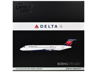 Boeing 717-200 Commercial Aircraft "Delta Air Lines" (N947AT) White with Blue and Red Tail "Gemini 200" Series 1/200 Diecast Model by GeminiJets image 3
