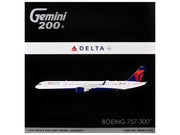 Boeing 757-300 Commercial Aircraft "Delta Air Lines" (N595NW) White with Blue and Red Tail "Gemini 200" Series 1/200 Diecast Model by GeminiJets image 3