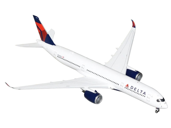 Airbus A350-900 Commercial Aircraft "Delta Air Lines" (N504DN) White with Red and Blue Tail "Gemini 200" Series 1/200 Diecast Model Airplane by GeminiJets image 2