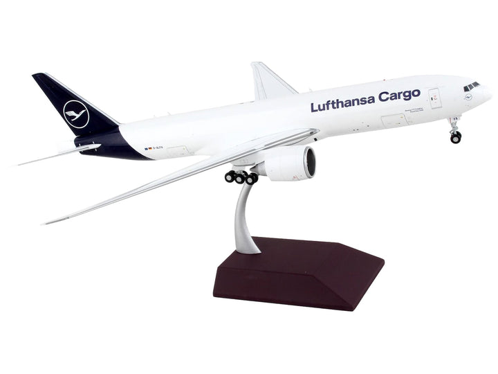 Boeing 777F Commercial Aircraft "Lufthansa Cargo" White with Blue Tail "Gemini 200 - Interactive" Series 1/200 Diecast Model Airplane by GeminiJets image 2
