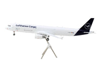Airbus A321P2F Commercial Aircraft "Lufthansa Cargo" (D-AEUC) White with Blue Tail "Gemini 200" Series 1/200 Diecast Model Airplane by GeminiJets image 2