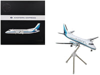 Saab 340A Commercial Aircraft "Eastern Express/Bar Harbor" (N407BH) White with Blue Stripes "Gemini 200" Series 1/200 Diecast Model Airplane by GeminiJets image 3