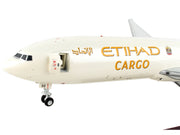 Boeing 777F Commercial Aircraft "Etihad Airways Cargo" Beige with Tail Graphics "Gemini 200 - Interactive" Series 1/200 Diecast Model Airplane by GeminiJets image 2