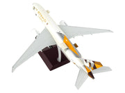 Boeing 777F Commercial Aircraft "Etihad Airways Cargo" Beige with Tail Graphics "Gemini 200 - Interactive" Series 1/200 Diecast Model Airplane by GeminiJets image 4