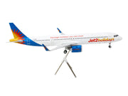Airbus A321neo Commercial Aircraft "Jet2Holidays" (G-SUNB) White with Tail Graphics "Gemini 200" Series 1/200 Diecast Model Airplane by GeminiJets image 2