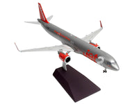 Airbus A321neo Commercial Aircraft "Jet2" (G-SUNO) Silver with Red Tail "Gemini 200" Series 1/200 Diecast Model Airplane by GeminiJets image 4