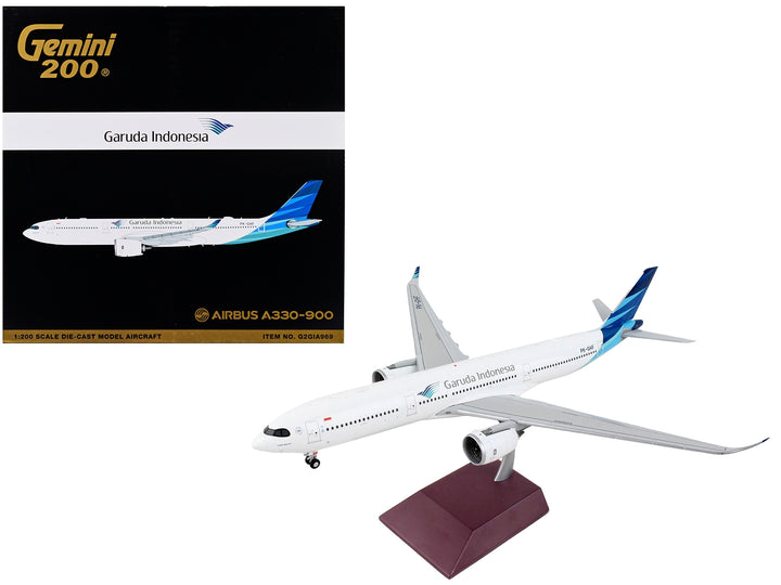 Airbus A330-900 Commercial Aircraft "Garuda Indonesia" White with Blue Tail "Gemini 200" Series 1/200 Diecast Model Airplane by GeminiJets image 2