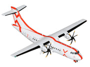 ATR 42-600 Commercial Aircraft "JSX" (N400JX) White with Red Stripes "Gemini 200" Series 1/200 Diecast Model Airplane by GeminiJets image 2