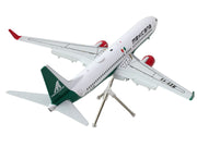 Boeing 737-800 Commercial Aircraft with Flaps Down "Mexicana" (XA-ASM) White with Green Stripes "Gemini 200" Series 1/200 Diecast Model Airplane by GeminiJets image 2