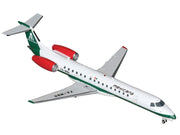 Embraer ERJ-145 Commercial Aircraft "Mexicana de Aviacion" (XA-MBR) White with Green Stripes and Tail "Gemini 200" Series 1/200 Diecast Model by GeminiJets image 2