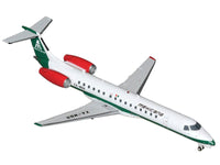 Embraer ERJ-145 Commercial Aircraft "Mexicana de Aviacion" (XA-MBR) White with Green Stripes and Tail "Gemini 200" Series 1/200 Diecast Model by GeminiJets image 2