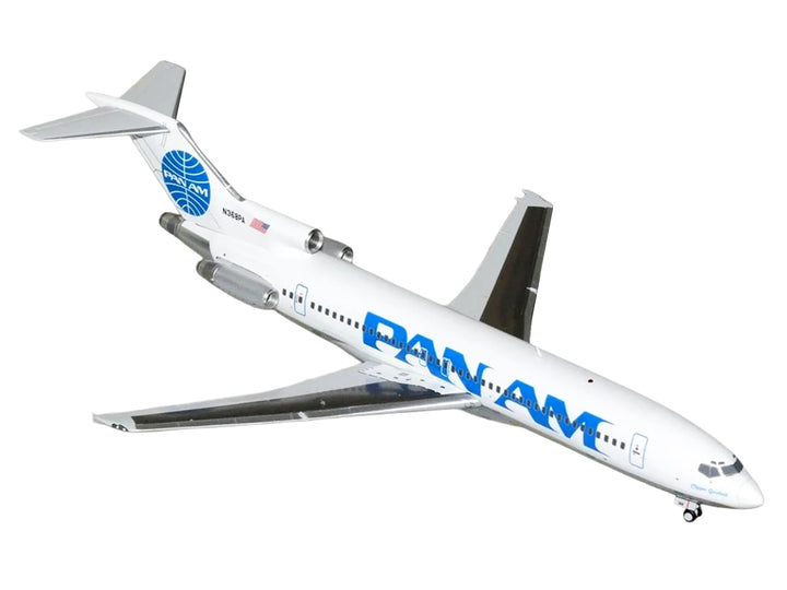 Boeing 727-200 Commercial Aircraft "Pan American World Airways - Clipper Goodwill" (N368PA) White with Blue Tail Graphics "Gemini 200" Series 1/200 Diecast Model Airplane by GeminiJets image 2