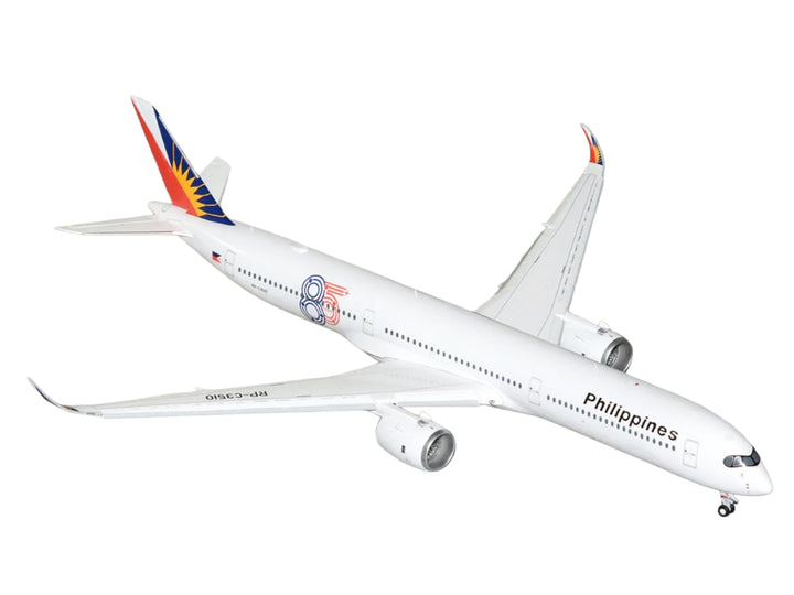 Airbus A350-1000 Commercial Aircraft with Flaps Down "Philippine Airlines" (RP-C3510) White with Tail Graphics "Gemini 200" 1/200 Diecast Model Airplane by GeminiJets image 2