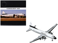 Convair C-131 Commercial Aircraft "Conquest Air Cargo" (N342GS) White with Black Tail Stripes "Gemini 200" Series 1/200 Diecast Model Airplane by GeminiJets image 2