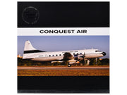 Convair C-131 Commercial Aircraft "Conquest Air Cargo" (N342GS) White with Black Tail Stripes "Gemini 200" Series 1/200 Diecast Model Airplane by GeminiJets image 3