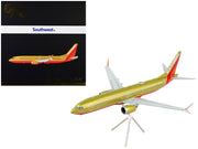 Boeing 737 MAX 8 Commercial Aircraft "Southwest Airlines" Gold and Red "Gemini 200" Series 1/200 Diecast Model Airplane by GeminiJets image 3