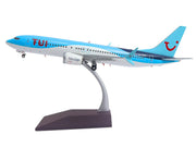 Boeing 737 MAX 8 Commercial Aircraft "TUI Airways" (G-TUMY) Blue and White "Gemini 200" Series 1/200 Diecast Model Airplane by GeminiJets image 2