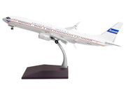 Boeing 737-900ER Commercial Aircraft with Flaps Down "Continental Airlines - United Airlines" (N75435) White with Red and Blue Stripes "Gemini 200" Series 1/200 Diecast Model Airplane by GeminiJets image 2