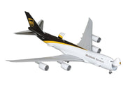 Boeing 747-8F Commercial Aircraft "UPS Worldwide Services" (N607UP) White with Brown Tail "Gemini 200 - Interactive Series" Series 1/200 Diecast Model by GeminiJets image 2