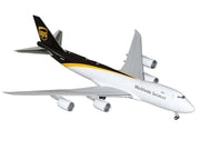 Boeing 747-8F Commercial Aircraft "UPS Worldwide Services" (N607UP) White with Brown Tail "Gemini 200" Series 1/200 Diecast Model by GeminiJets image 2