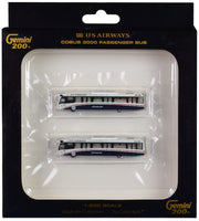 Cobus 3000 Passenger Bus White and Blue "US Airways Shuttle Bus" 2 Piece Set "Gemini 200" Series Diecast Models by GeminiJets image 2