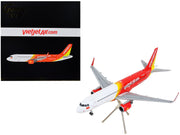 Airbus A320 Commercial Aircraft "VietJet Air" White and Red "Gemini 200" Series 1/200 Diecast Model Airplane by GeminiJets image 2