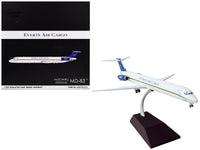 McDonnell Douglas MD-88 Commercial Aircraft "Everts Air Cargo" (N965CE) White with Blue Tail "Gemini 200" Series 1/200 Diecast Model Airplane by GeminiJets image 2