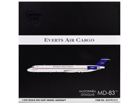 McDonnell Douglas MD-88 Commercial Aircraft "Everts Air Cargo" (N965CE) White with Blue Tail "Gemini 200" Series 1/200 Diecast Model Airplane by GeminiJets image 3