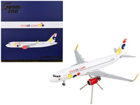 Airbus A320 Commercial Aircraft "Viva Air" White with Tail Graphics "Gemini 200" Series 1/200 Diecast Model Airplane by GeminiJets image 2
