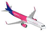 Airbus A321neo Commercial Aircraft "Wizz Air" (G-WUNB) White and Pink with Purple Tail "Gemini 200" Series 1/200 Diecast Model by GeminiJets image 2