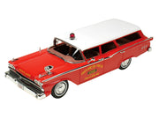 1959 Ford Country Squire "Fruitland MD Fire Chief" Red with White Top Limited Edition to 200 pieces Worldwide 1/43 Model Car by Goldvarg Collection image 2