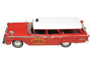 1959 Ford Country Squire "Fruitland MD Fire Chief" Red with White Top Limited Edition to 200 pieces Worldwide 1/43 Model Car by Goldvarg Collection image 4