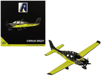 Cirrus SR22T Composite Aircraft (N225HL) Black and Neon Green "Gemini General Aviation" Series 1/72 Diecast Model by GeminiJets