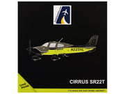 Cirrus SR22T Composite Aircraft (N225HL) Black and Neon Green "Gemini General Aviation" Series 1/72 Diecast Model by GeminiJets image 3