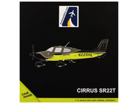 Cirrus SR22T Composite Aircraft (N225HL) Black and Neon Green "Gemini General Aviation" Series 1/72 Diecast Model by GeminiJets image 3