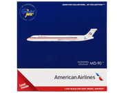 McDonnell Douglas MD-90 Commercial Aircraft "American Airlines" (N904RA) White with Blue and Red Stripes 1/400 Diecast Model Airplane by GeminiJets image 3