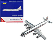 Lockheed L-188 Electra Commercial Aircraft "American Airlines" Silver with Red Stripes 1/400 Diecast Model Airplane by GeminiJets image 2