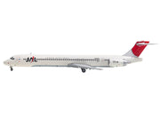 McDonnell Douglas MD-90 Commercial Aircraft "Japan Airines" (JA002D) White with Red Tail 1/400 Diecast Model Airplane by GeminiJets image 2