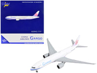Boeing 777F Commercial Aircraft "China Airlines Cargo" White with Purple Stripes and Tail 1/400 Diecast Model Airplane by GeminiJets image 2