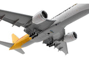 Boeing 777F Commercial Aircraft with Flaps Down "Southern Air - DHL" White and Yellow 1/400 Diecast Model Airplane by GeminiJets image 3