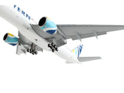 Boeing 777-200ER Commercial Aircraft with Flaps Down "Eastern Air Lines" White with Striped Tail 1/400 Diecast Model Airplane by GeminiJets image 3